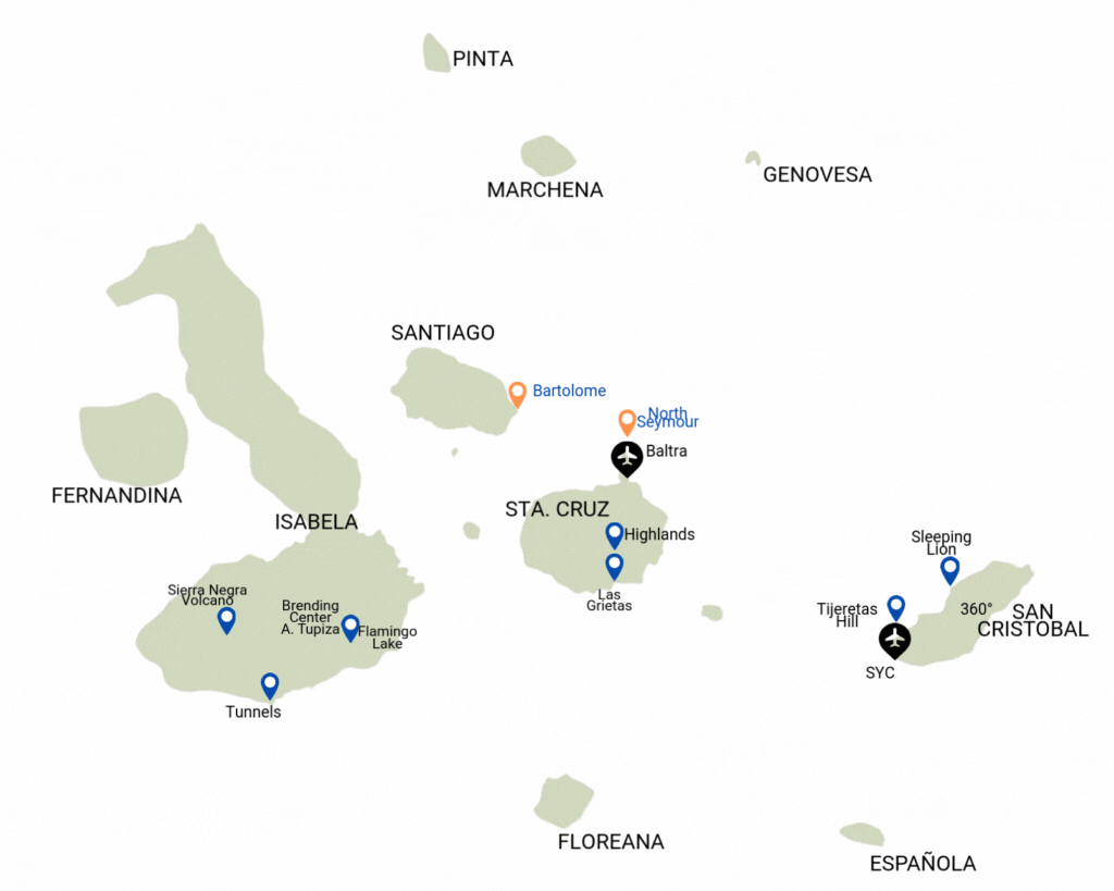Galapagos Tours 8 days Itinerary Galapagos Tours 8 days Itinerary