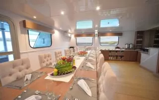 1Dining-Area Seaman Catamaran