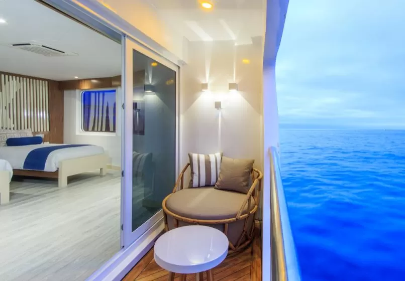 Balcony outside the suites