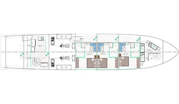 Tiburon Explorer Lower Deck
