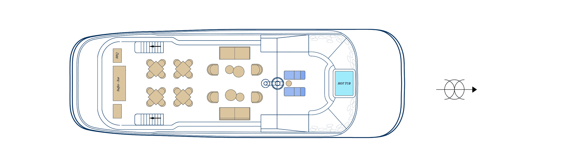 Tribute Yacht Sun Deck