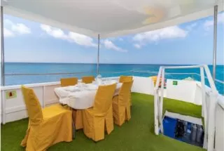 Danubio Azul Yacht dining sun deck