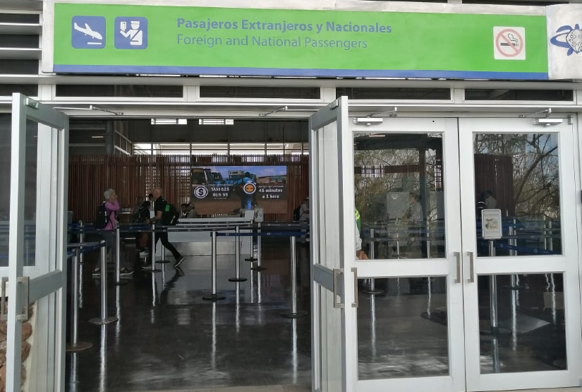 Galapagos airport entrance