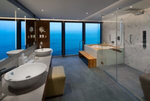 celebrity flora penthouse suite bathroom