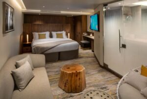 celebrity flora premium sky suite bedroom