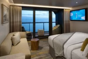 celebrity flora sky suite veranda bedroom