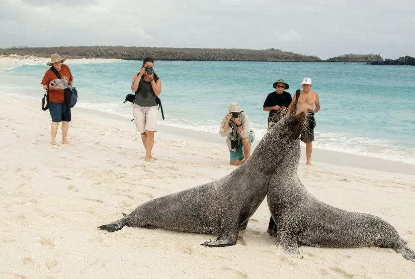 new entrance to the galapagos national park