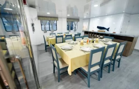 Anahi Catamaran dining room