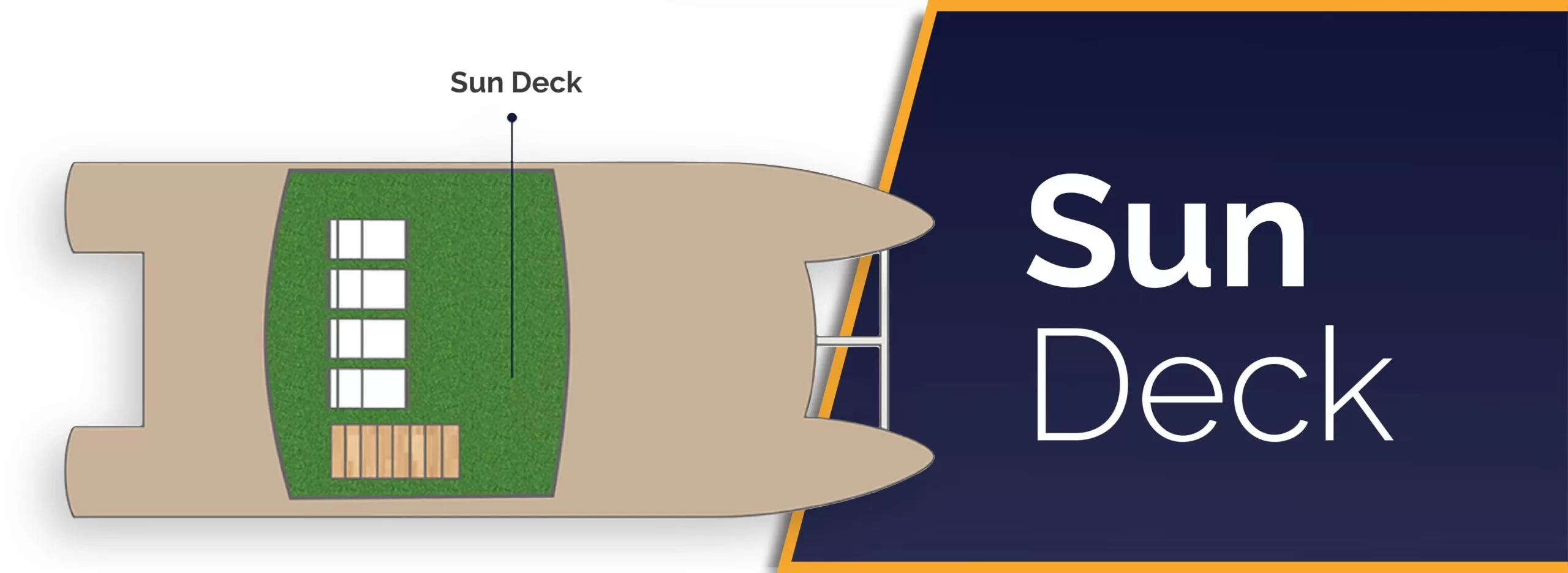 Yacht Anahi Sun Deck Plan English_Simple