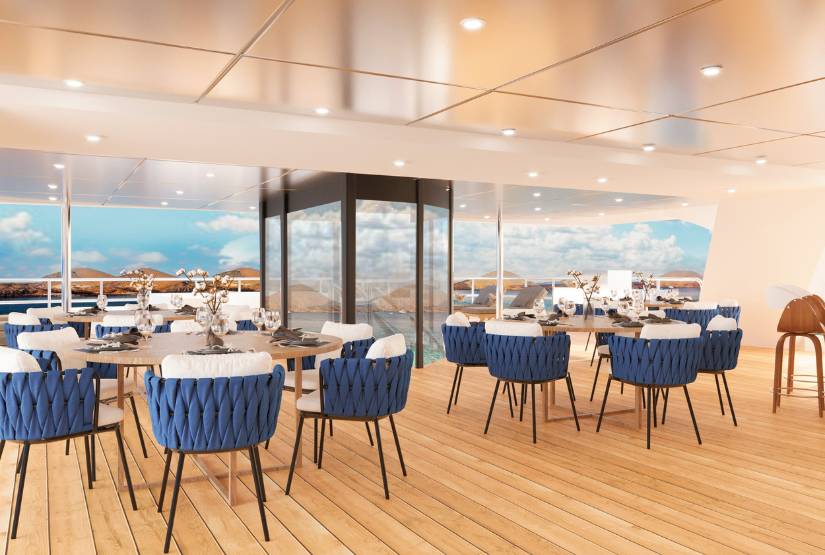 Hermes Yacht Dining room