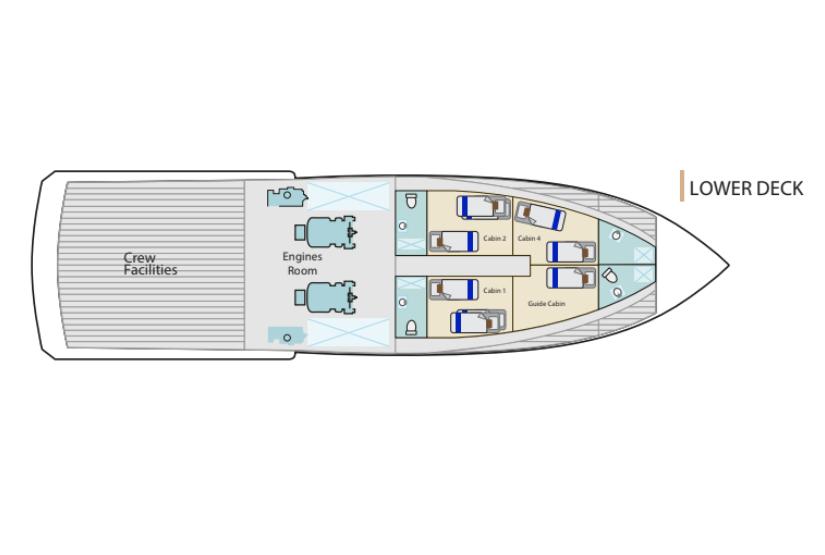 Bonita Yacht Lower Deck