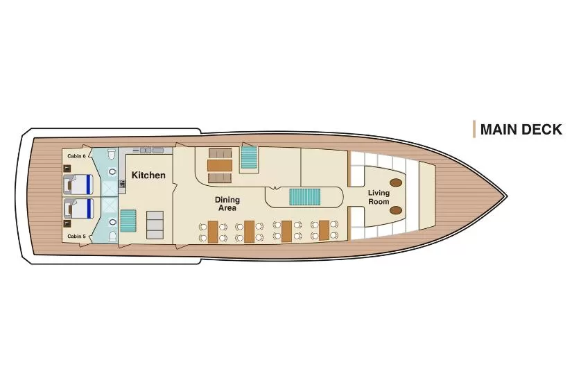 Bonita Yacht Main Deck
