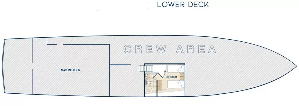 Tribute Yacht Lower Deck