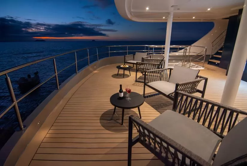 Tribute Yacht Shaded Terrace